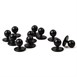 Juego de botones bola Whites negros