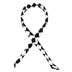 Pañuelo para cuello Whites cuadros negros y blancos