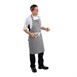 Delantal con peto Whites a cuadros negros y blancos