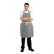 Delantal con peto Whites a cuadros negros y blancos