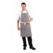 Delantal con peto Whites a cuadros negros y blancos