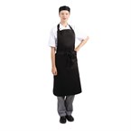 Delantal con peto Whites negro