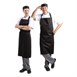Delantal con peto Whites negro