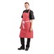 Delantal con peto Whites a rayas rojo y blanco