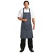 Delantal con peto Whites azul marino a rayas con bolsillo