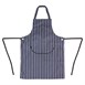 Delantal con peto Whites azul marino a rayas con bolsillo