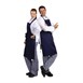 Delantal con peto Whites azul marino