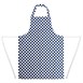 Delantal con peto Whites a cuadros azules y blancos