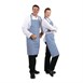 Delantal con peto Whites a cuadros azules y blancos