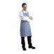 Delantal con peto Whites a cuadros azules y blancos