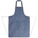 Delantal de nylon impermeable Whites a rayas azul y blanco