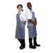 Delantal de nylon impermeable Whites a rayas azul y blanco