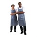 Delantal de nylon impermeable Whites a rayas azul y blanco