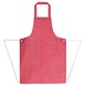 Delantal de nylon impermeable Whites a rayas rojo y blanco