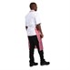 Delantal de nylon impermeable Whites a rayas rojo y blanco