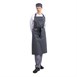 Delantal con peto Whites azul marino a rayas talla XL