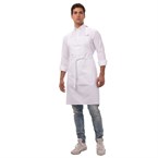 Delantal con peto ajustable Chef Works blanco