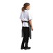 Delantal con peto Whites negro a rayas