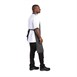 Delantal con peto Whites negro a rayas