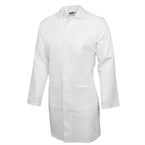 Bata de laboratorio unisex blanca