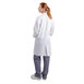 Bata de laboratorio unisex blanca