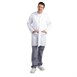 Bata de laboratorio unisex blanca