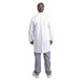 Bata de laboratorio unisex blanca