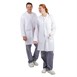 Bata de laboratorio unisex blanca