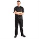Chaqueta cocina Whites Vegas manga corta negra