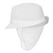 Sombrero con redecilla Trilby blanco