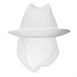 Sombrero con redecilla Trilby blanco
