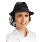 Sombrero con redecilla Trilby azul marino