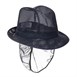 Sombrero con redecilla Trilby azul marino
