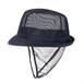 Sombrero con redecilla Trilby azul marino