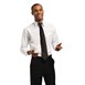 Camisa unisex Uniform Works manga larga blanca