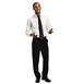 Camisa unisex Uniform Works manga larga blanca