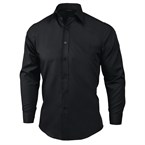 Camisa unisex Uniform Works manga larga negra
