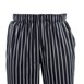 Pantalón ancho chef Chef Works rayas blancas y negras