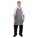 Delantal con peto Chef Works cuello ajustable gris