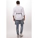 Delantal con peto Chef Works cuello ajustable gris