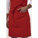 Delantal con peto Chef Works cuello ajustable rojo
