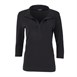 Camisa femenina con cuello en V Uniform Works negra