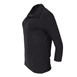 Camisa femenina con cuello en V Uniform Works negra