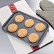 Bandeja horno de aluminio anodizado 320 x 215 x 20mm Vogue
