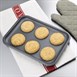 Bandeja horno de aluminio anodizado 420 x 305 x 20mm Vogue