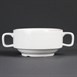 Taza de consomé con asas porcelana blanca 115mm Olympia