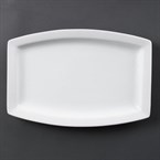 Plato rectangular blanco Olympia