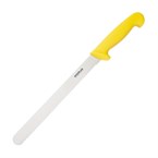 Cuchillo rebanador con hoja dentada Hygiplas 25,5cm amarillo