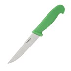 Cuchillo para vegetales con hoja dentada Hygiplas 10cm verde