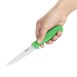 Cuchillo para vegetales con hoja dentada Hygiplas 10cm verde